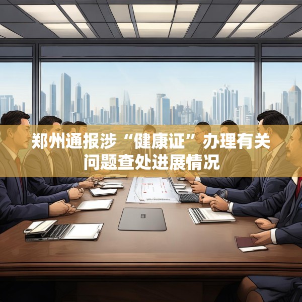 郑州通报涉“健康证”办理有关问题查处进展情况