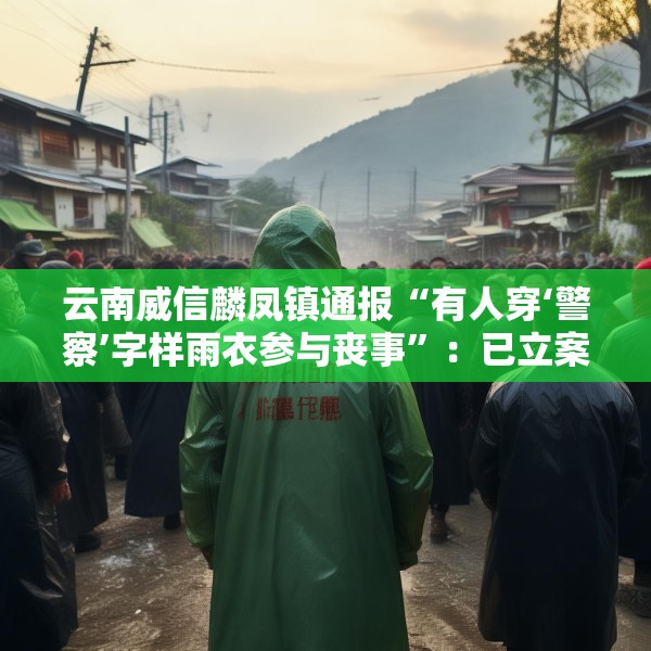 云南威信麟凤镇通报“有人穿‘警察’字样雨衣参与丧事”：已立案查处