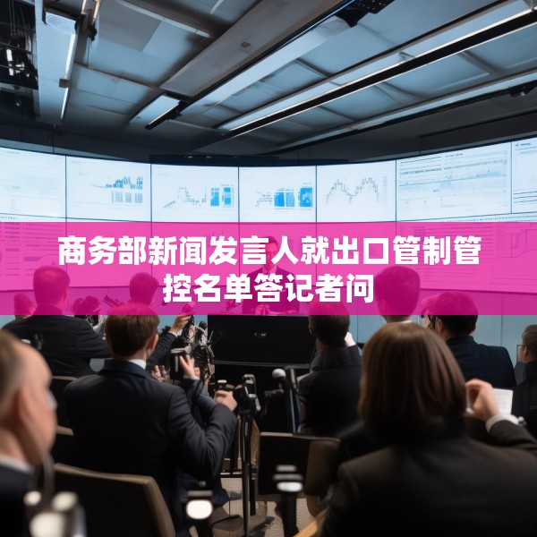 商务部新闻发言人就出口管制管控名单答记者问