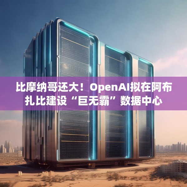 比摩纳哥还大！OpenAI拟在阿布扎比建设“巨无霸”数据中心