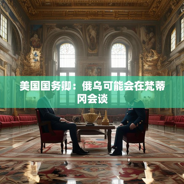美国国务卿：俄乌可能会在梵蒂冈会谈