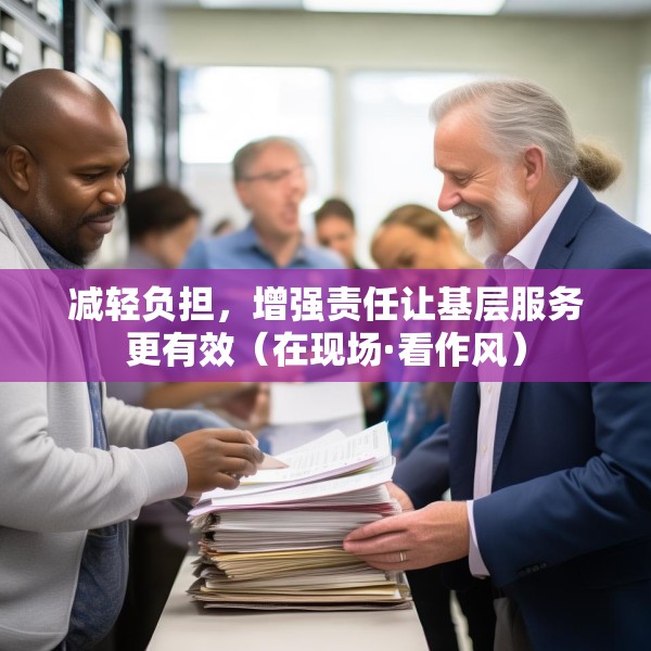 减轻负担，增强责任让基层服务更有效（在现场·看作风）