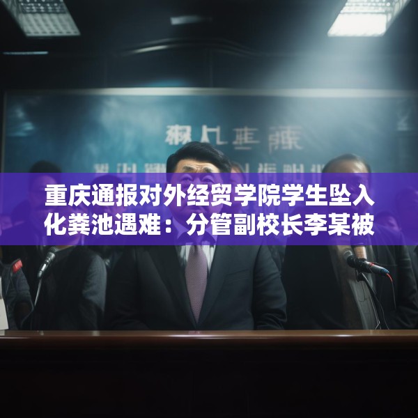 重庆通报对外经贸学院学生坠入化粪池遇难：分管副校长李某被免职