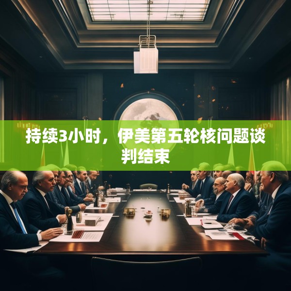 持续3小时，伊美第五轮核问题谈判结束
