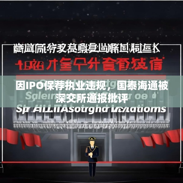 因IPO保荐执业违规，国泰海通被深交所通报批评