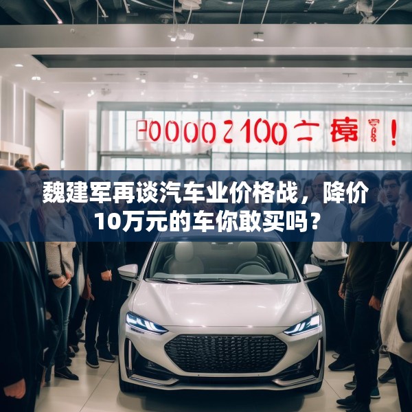 魏建军再谈汽车业价格战，降价10万元的车你敢买吗？