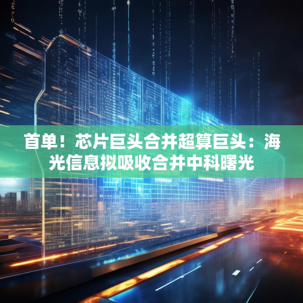 首单！芯片巨头合并超算巨头：海光信息拟吸收合并中科曙光