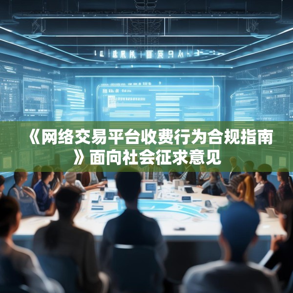 《网络交易平台收费行为合规指南》面向社会征求意见