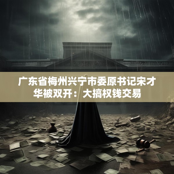 广东省梅州兴宁市委原书记宋才华被双开：大搞权钱交易