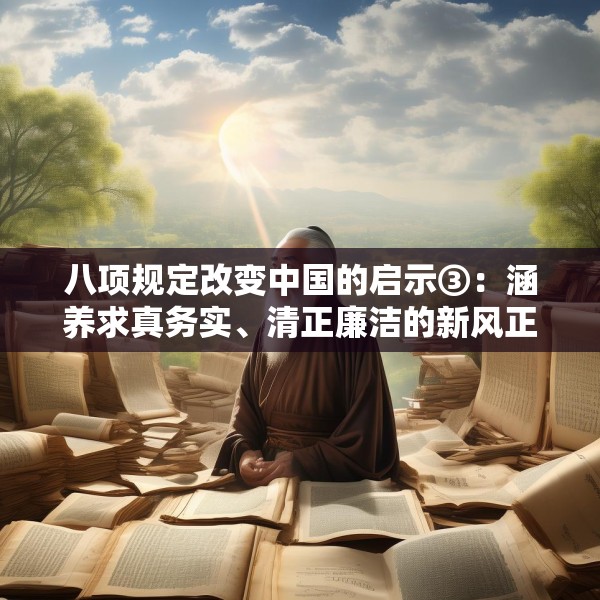 八项规定改变中国的启示③：涵养求真务实、清正廉洁的新风正气