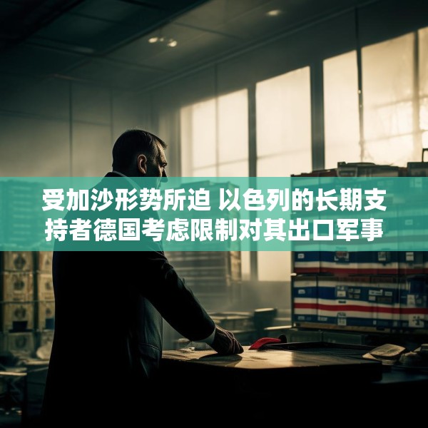受加沙形势所迫 以色列的长期支持者德国考虑限制对其出口军事装备