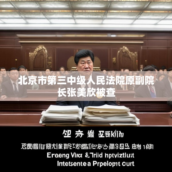 北京市第三中级人民法院原副院长张美欣被查
