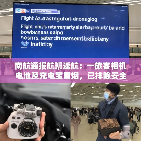 南航通报航班返航：一旅客相机电池及充电宝冒烟，已排除安全风险