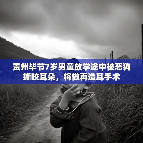 贵州毕节7岁男童放学途中被恶狗撕咬耳朵，将做再造耳手术