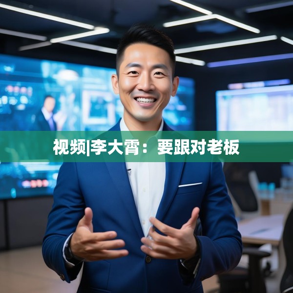 视频|李大霄：要跟对老板