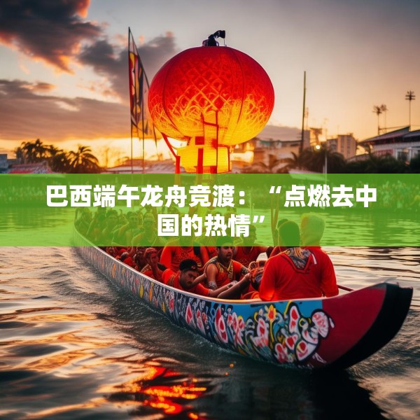 巴西端午龙舟竞渡：“点燃去中国的热情”