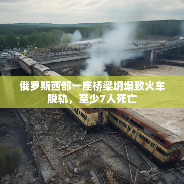 俄罗斯西部一座桥梁坍塌致火车脱轨，至少7人死亡