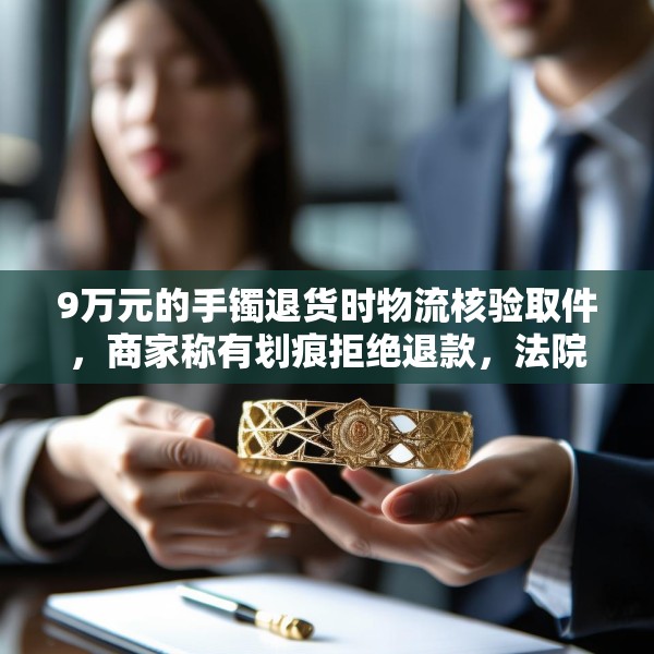 9万元的手镯退货时物流核验取件，商家称有划痕拒绝退款，法院判了