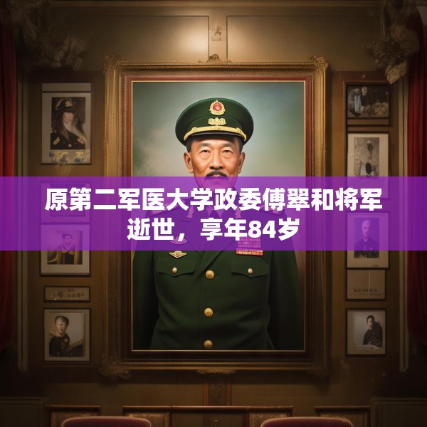 原第二军医大学政委傅翠和将军逝世，享年84岁