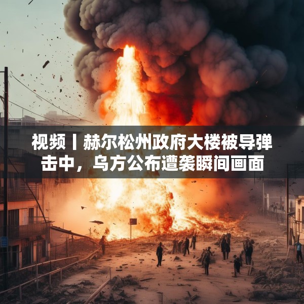 视频丨赫尔松州政府大楼被导弹击中，乌方公布遭袭瞬间画面