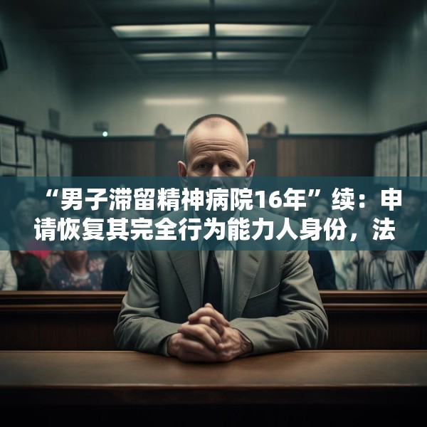 “男子滞留精神病院16年”续：申请恢复其完全行为能力人身份，法院已开庭