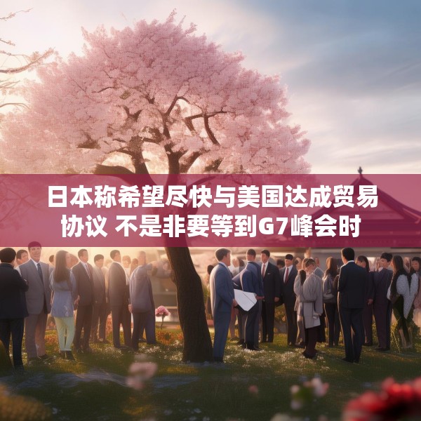 日本称希望尽快与美国达成贸易协议 不是非要等到G7峰会时