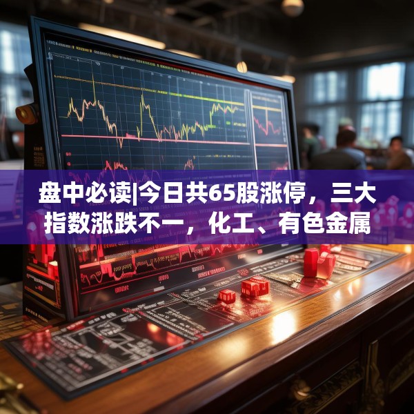 盘中必读|今日共65股涨停，三大指数涨跌不一，化工、有色金属概念逆势活跃
