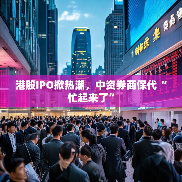 港股IPO掀热潮，中资券商保代“忙起来了”