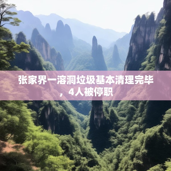 张家界一溶洞垃圾基本清理完毕，4人被停职