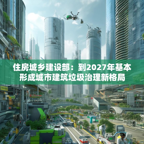 住房城乡建设部：到2027年基本形成城市建筑垃圾治理新格局