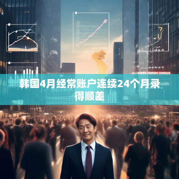 韩国4月经常账户连续24个月录得顺差