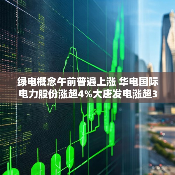 绿电概念午前普遍上涨 华电国际电力股份涨超4%大唐发电涨超3%