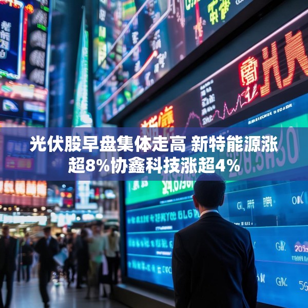 光伏股早盘集体走高 新特能源涨超8%协鑫科技涨超4%