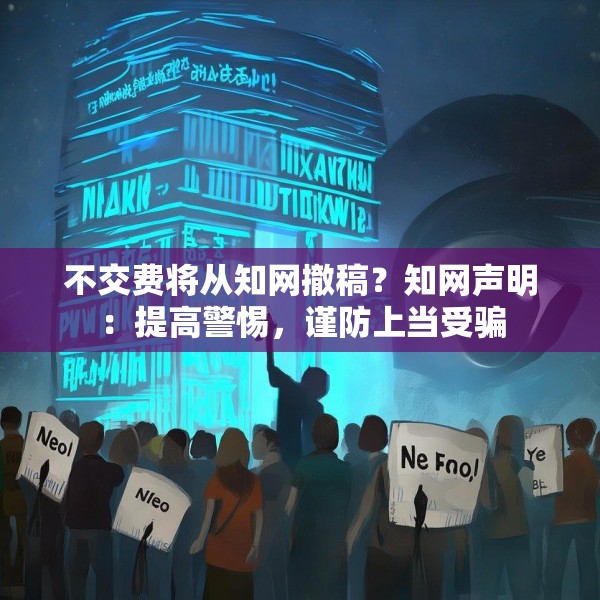 不交费将从知网撤稿？知网声明：提高警惕，谨防上当受骗
