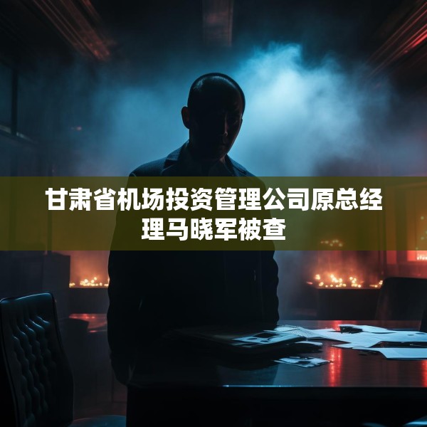 甘肃省机场投资管理公司原总经理马晓军被查