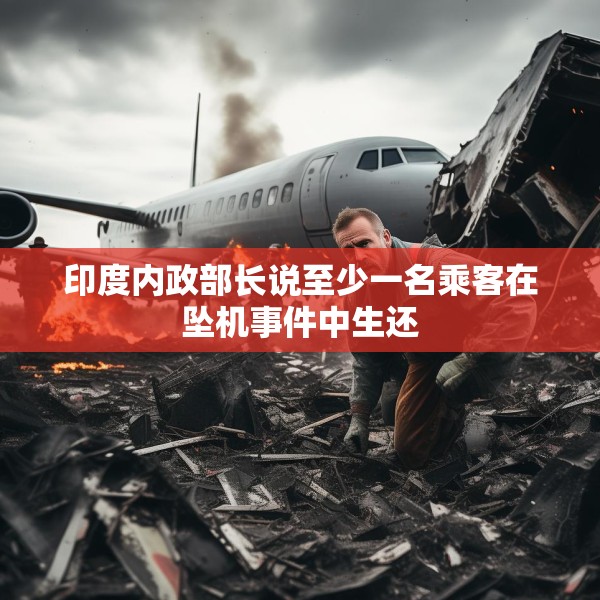 印度内政部长说至少一名乘客在坠机事件中生还