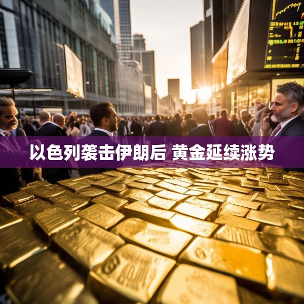 以色列袭击伊朗后 黄金延续涨势