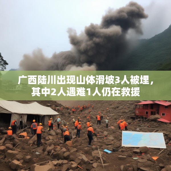 广西陆川出现山体滑坡3人被埋，其中2人遇难1人仍在救援