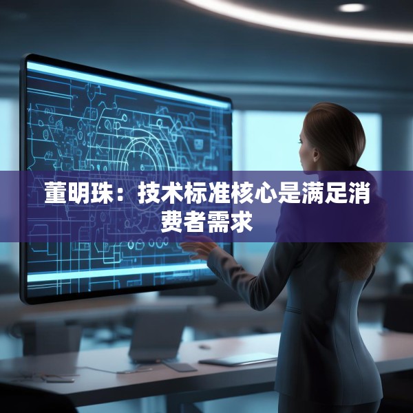 董明珠：技术标准核心是满足消费者需求