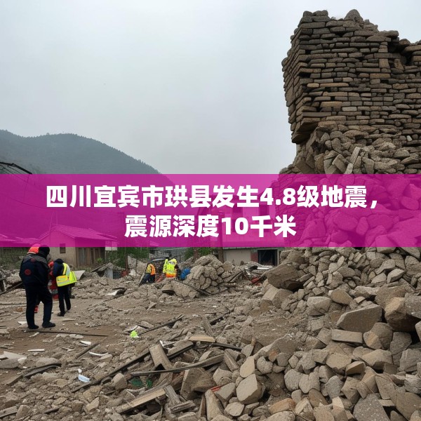 四川宜宾市珙县发生4.8级地震，震源深度10千米